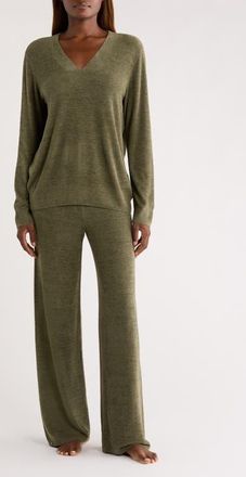 Barefoot Dreams CozyChic Ultra Lite Pajamas in Olive at Nordstrom, Size X-Large
