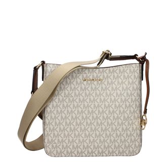 Michael Kors Beige Fabric Crossbody Womens Bag
