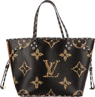 Louis Vuitton Borsa tote leopardata - Nero