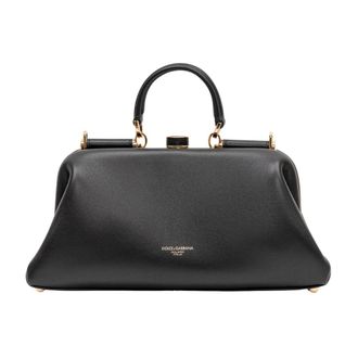 Dolce & Gabbana Borsaspalla Tracolla - Dames - Tassen - Zwart - Maat: ONE Size Leer