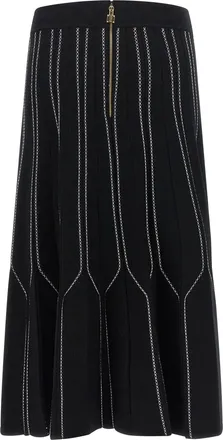Elisabetta Franchi Origami Skirt - Black