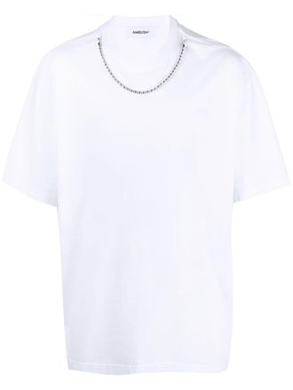 AMBUSH White Ballchain Loose-Fitting Cotton T-Shirt