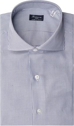 Finamore Milano Eduardo Shirt - Heren - Zakelijke Overhemden - Wit - 4XL - Katoen - Overhemden