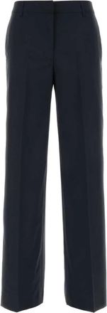 Pantaloni Torino Francoise Pant - Dames - Straight fit broeken - Blauw - XL - Leer - Broeken