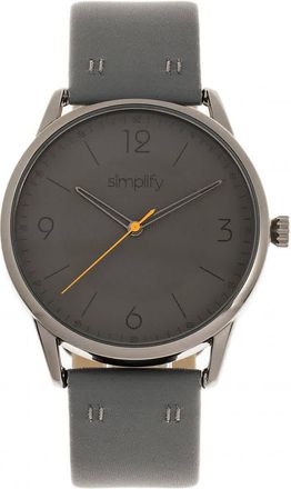 Simplify The 6300 Dial Charcoal Leather Watch SIM6306