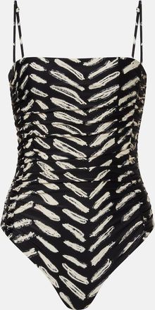 Johanna Ortiz Costume intero arricciato con stampa