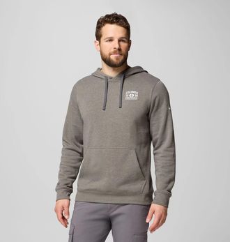 Columbia Trek Hoodie Men Charcoal Graphic Kangaroo Pocket Pullover JAX1108