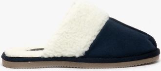 Hush Puppies Womens Hush Puppies ARIANNA Womens Suede Mule Slippers Navy - Blue - Size: 3