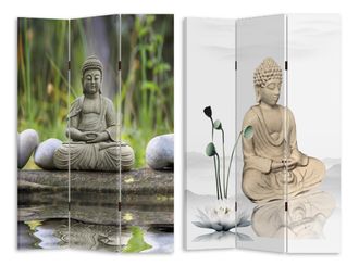 Vacchetti Vacchetti - Paravento Estampado 3 Paneles Buddha 120,6x2,5xh180,6x2,5xh180