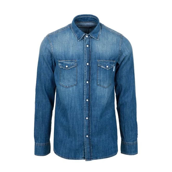 Uomo, Magliette, Blu, L, new