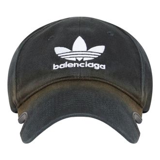 Balenciaga x adidas Trefoil Balenciaga Logo Cap Black White 723749410B2