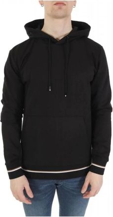 HUGO BOSS Hombre, Sudaderas, Negro, Talla: M