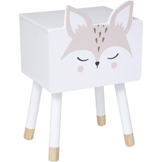 Muemue Mesita mdf blanco 53x26.5x34cm