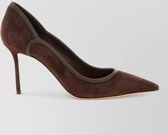 Aquazzura leather plush pumps