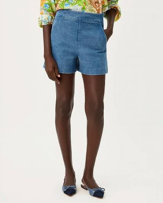 Lilly Pulitzer Sarissa Stretch Denim Short In Sympeony Wash