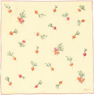 Jacquemus Radish-print Silk Square Scarf