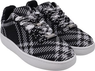 Burberry Mens Polyester Check-Knit Box Sneaker (Authentic Pre-Loved)