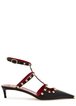 Valentino Garavani Rockstud 40 Leather Pumps - Black