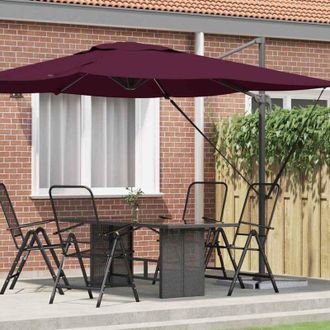 vidaXL Parasol Roma Rojo 286 X 285 X 265 Cm Poli&eacute;ster, Aluminio Vidaxl