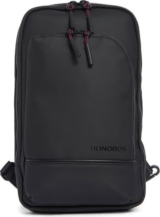 Bonobos Rubberized Sling Backpack in Black at Nordstrom Rack