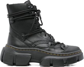 Dr. Martens Dmxl 8-eye veterboots van leer - Dames - Schoenen - Zwart - Maat: 39 EU Leer