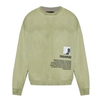 Dsquared2 Sweatshirts, male, Green, Size: 2XL Sweatshirt with logo