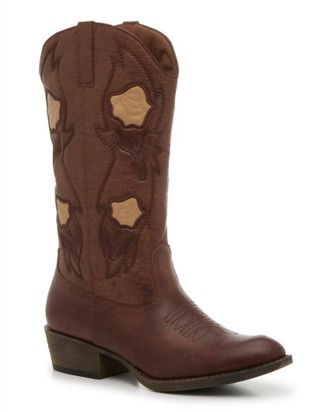 Matisse Footwear Womens Patsy Floral Embroidery Boot In Tan
