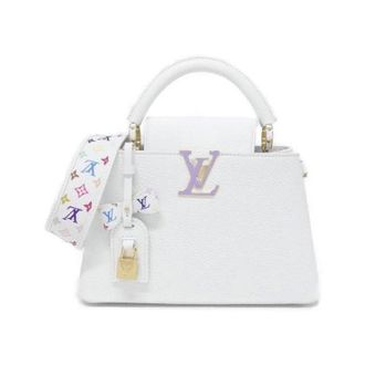 Louis Vuitton Pre-owned Capucines BB Taurillon Calf Bag - Dames - Pre-owned - Wit - Maat: ONE Size Leer