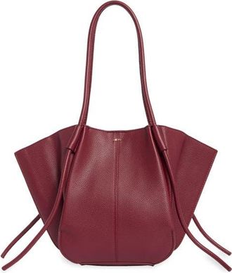 JW PEI Nala Faux Leather Wide Tote in Burgundy Pebbled at Nordstrom