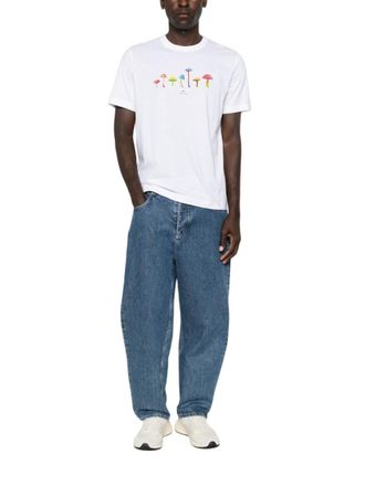 Paul Smith White Graphic Print T-shirt