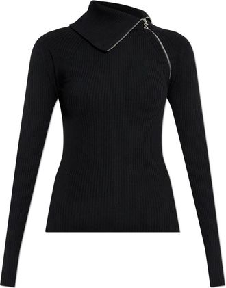 Sportmax Pinna Sweater - Dames - Coltruien - Zwart - M - Wol - Truien & Vesten