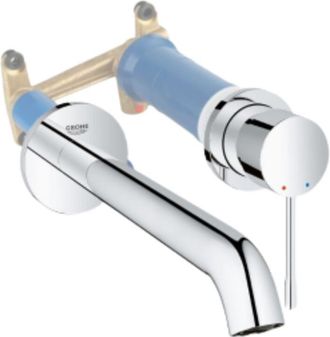 GROHE Essence Mezclador De Lavabo De Pared Con Cuerpo Empotrado L Cromo