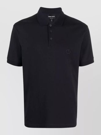 Giorgio Armani stretch cotton piqu&eacute; polo shirt short sleeves
