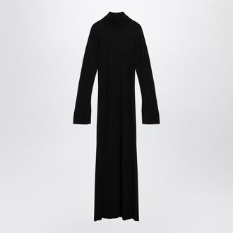 Toteme Black cashmere blend turtleneck dress