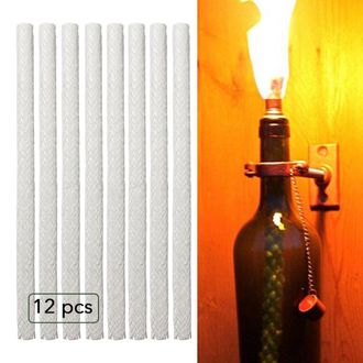 OEM Kit De Repuesto De Mecha Para Antorchas Resistente A La Intemperie, Mecha De Fibra De Vidrio, Apta Para Antorchas De Exterior, Botellas, Faroles Y L&aacute;m