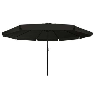 Berkfield Home Outdoor Umbrellas & Sunshades Black Polyester fabric Large