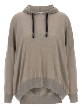 パーカー・フーディ BRUNELLO CUCINELLI Brunello Cucinelli Sweaters Brunello Cucinelli Hoodie with drawstring hood and front