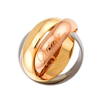Cartier Pink Gold White Gold Yellow Gold Yellow Gold (18K) Pink Gold (18K) White Gold (18K) Band Ring (Pre-Owned)
