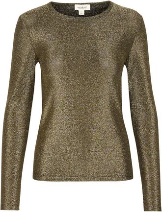 Soaked In Luxury Mujer, Camisetas, Amarillo, Talla: L