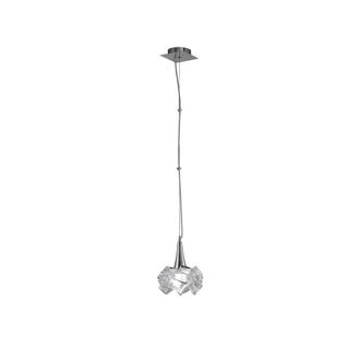 Netlighting Artic Ceiling Pendant 1 Light E27 Large Polished Chrome in Silver