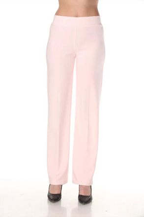 Joseph Ribkoff Classic Pull On Wide-Leg Pants In Petal Pink
