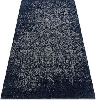 RugsX Rugsx - Alfombra Wool Jade 45008/500 Ornamento Azul Oscuro / Beige Osta Blue 160x230 Cm