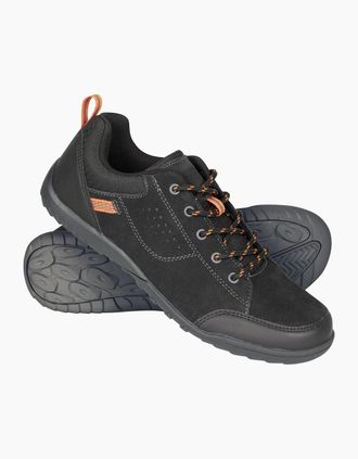 Mountain Warehouse Mens Mountain Warehouse Mens Phantom II Cow Suede Walking Shoes - Grey - Size: 10