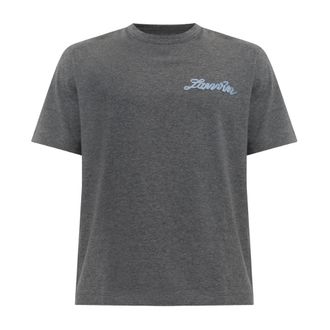 Lanvin T-shirt con Logo Petit - - Tops - Uomo - Grigio - L