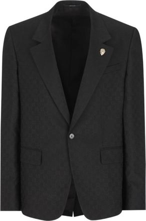 Gucci Black Notched Lapel Blazer