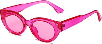 Generic Oval Retro Small Frame Street Shot Men and For Women Sunglasses (Color : A, Size : Medium) 2026