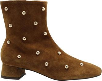 &Aacute;ngel Alarc&oacute;n Ilion Enkellaars - Dames - Laarzen met Hak - Bruin - 40 EU - Schoenen