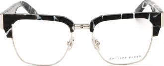 Philipp Plein VPP113M Browline Full Rim Eyeglasses - Black