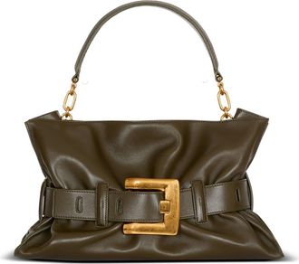 Balmain Medium Anthem bag in calfskin leather in Khaki at Nordstrom