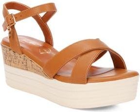 London Rag Zinny Wedge Sandal in Camel at Nordstrom Rack, Size 7.5